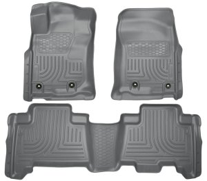 Toyota 4Runner Floor Liners - Front + Rear - Husky Liners - WeatherBeater - Gray - 2013